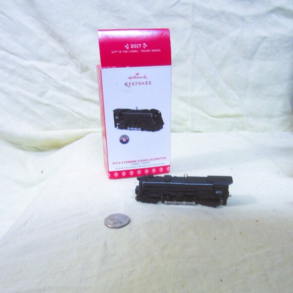 2017 HALLMARK KEEPSAKE, 671 S-2 TURBINE STEAM LOCOMOTIVE, ORNAMENT $14 Details C - Picture 1 of 8